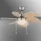 Stropný ventilátor s osvetlením  03301 1*E14 PL1