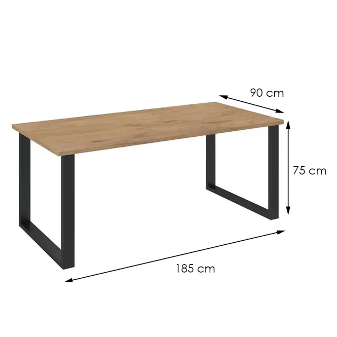 Jedálenský stôl Imperial 185x90 dub lancelot