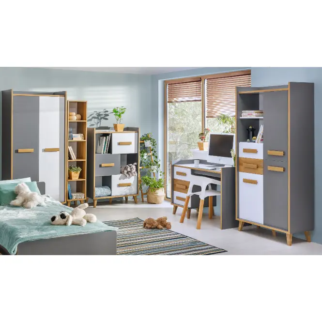 Komoda W6 Werso Riviera/Biely/Antracit,5