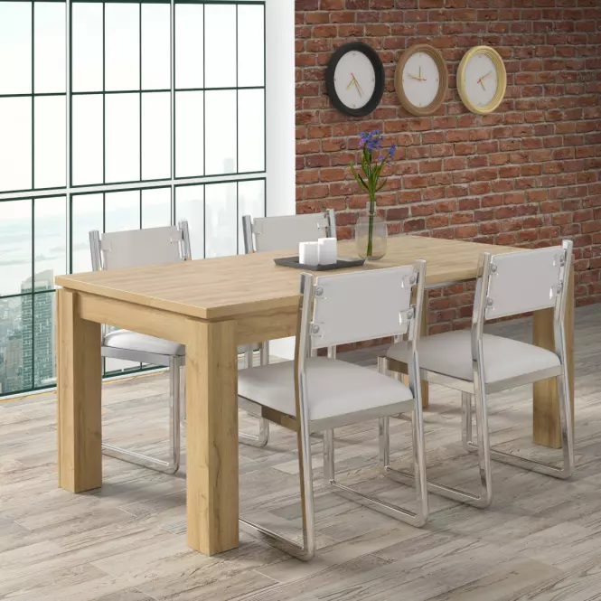 Rozkladací stôl 90/180x90 cm Staromoóny dub,12