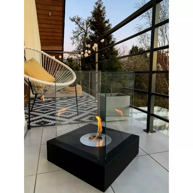 Biokrb voľne stojací Sunset Garden čierny štruktúra,11