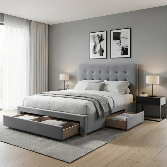 Posteľ Elsa CFF007-2 grey 160/200