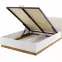 Posteľ  180 Dentro DT-02 biely/dub styrling