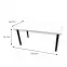 Písací Stôl Pre Hráča 136x66x28 Model 1 Biely Top,2