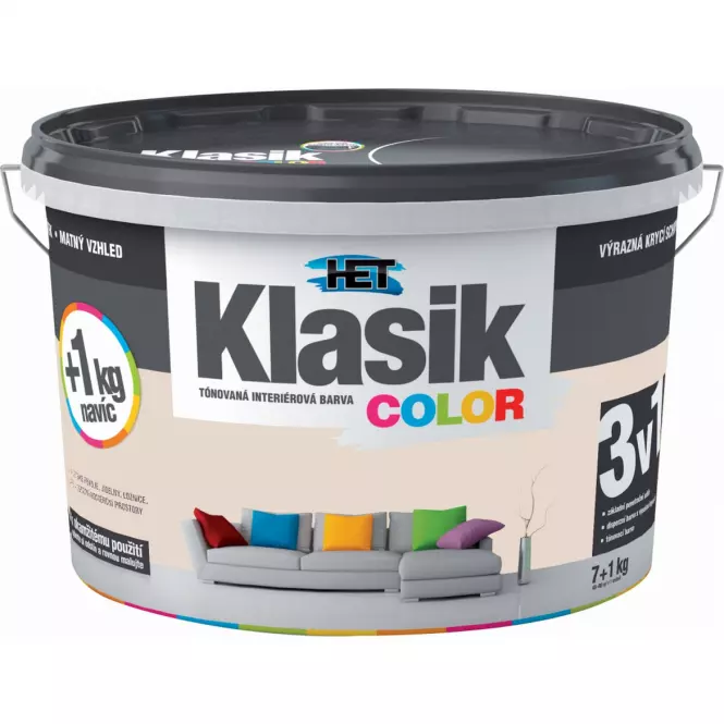 Het Klasik Color Béžový Pieskový 7+1kg