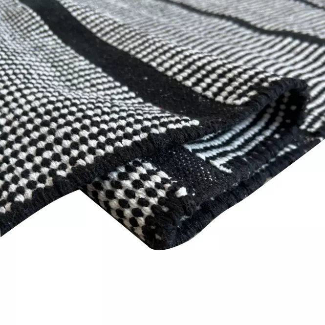Koberec Breton Stripe 0,8/1,5 DO-RUG-C1005 čierny