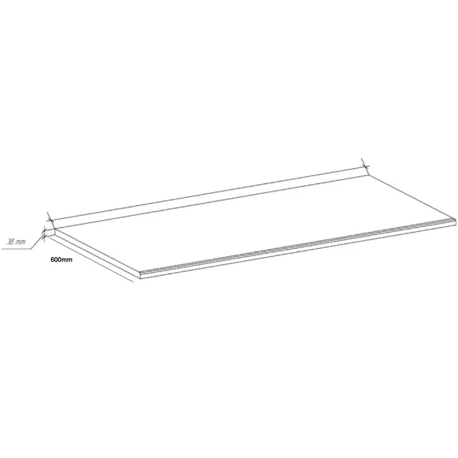 Kuchynská doska 1bm/38mm 60cm porterhouse orech. Tovar na mieru,2