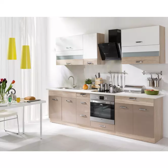 Kuchynská skrinka Premio 40G biely lesk/sonoma