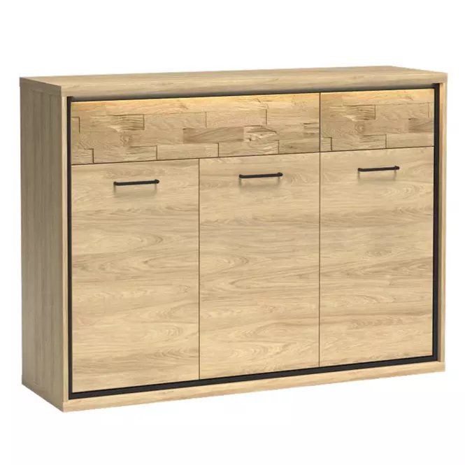 Komoda M7 Doska Mediolan Natural Hikora
